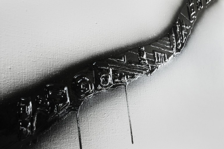 03 Vyvolaný det. - 2009, 2x220x155 cm, syntetika na plátně + fotogtafie (2)-web