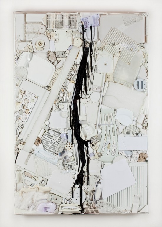 08 Vnitřní malba, 2012, plast silikon, 160x110x10 cm