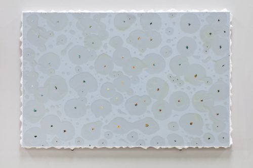 A. Watteau - Nalodění na kytéru, akryl a epoxyd na plátně 210-135 cm 2015